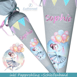 Schultüte maedchen pastell